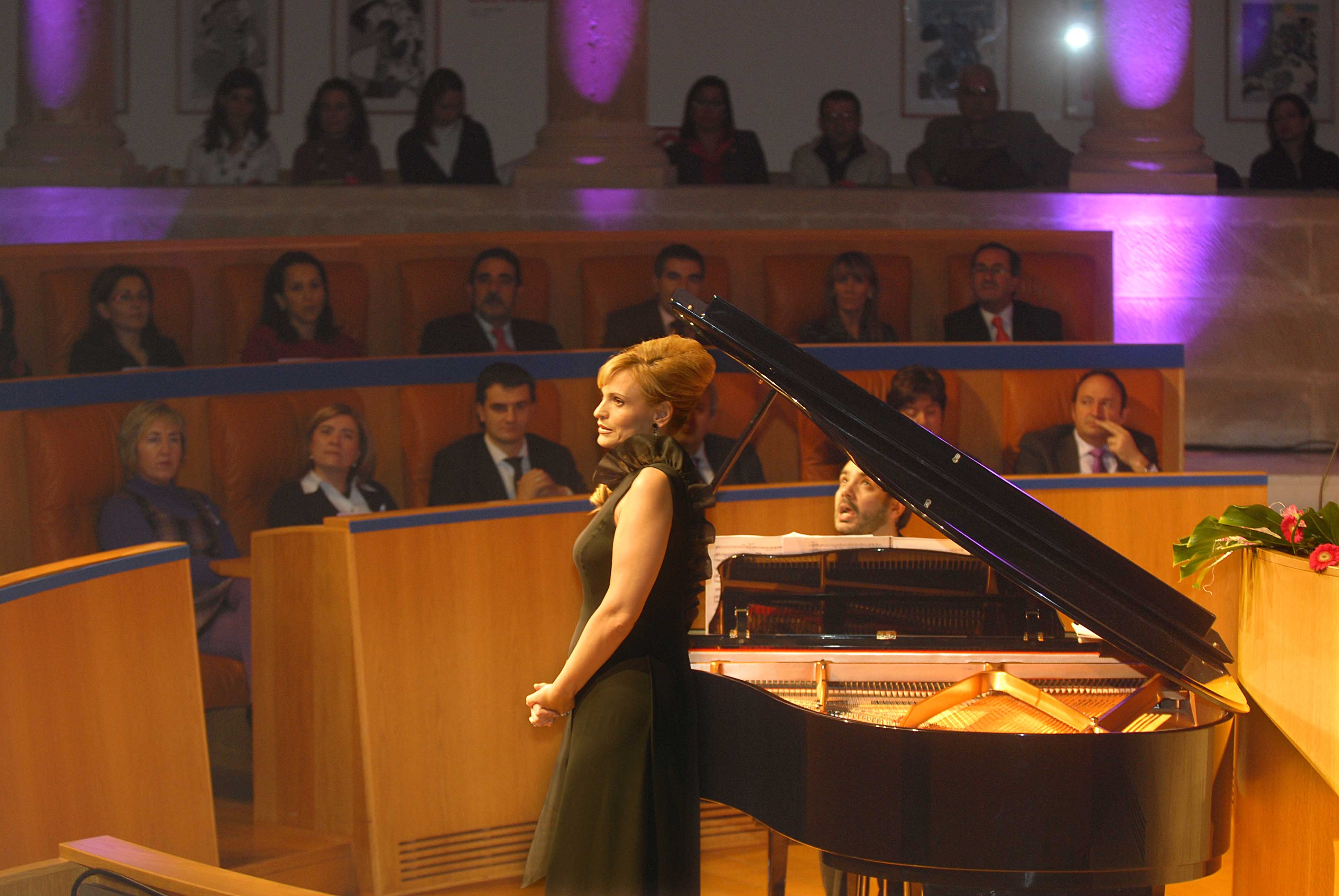 Un momento de la actuación de Ainhoa Arteta