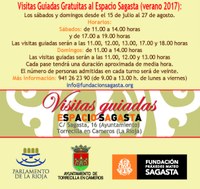 Información sobre las visitas guiadas al Espacio Sagasta