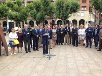 El Presidente del Parlamento de La Rioja ha participado en el acto en recuerdo a Miguel Ángel Blanco