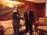 El Presidente del Parlamento de La Rioja ha recibido al Secretario General de UGT en La Rioja