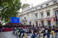 El presidente del Parlamento de La Rioja asiste al acto de celebración del LXXIII aniversario de la Declaración Schuman