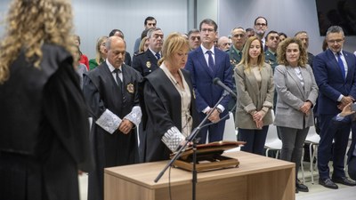 Toma de posesión de María José Miranda Sáinz como miembro de la Sala de Gobierno del TSJR