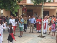 Ana Lourdes González ha participado en los actos en honor a San Cristóbal celebrados en Entrena