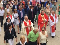 La Procesión ha transcurrido por las calles de la localidad.