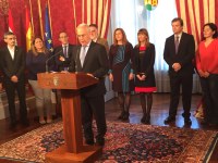 La Presidenta acude a la lectura del manifiesto 'La Rioja, región europea' y al izado de bandera