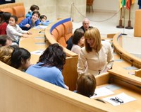 La Presidenta durante el acto conmemorativo del Día Mundial de Concienciación sobre el Autismo