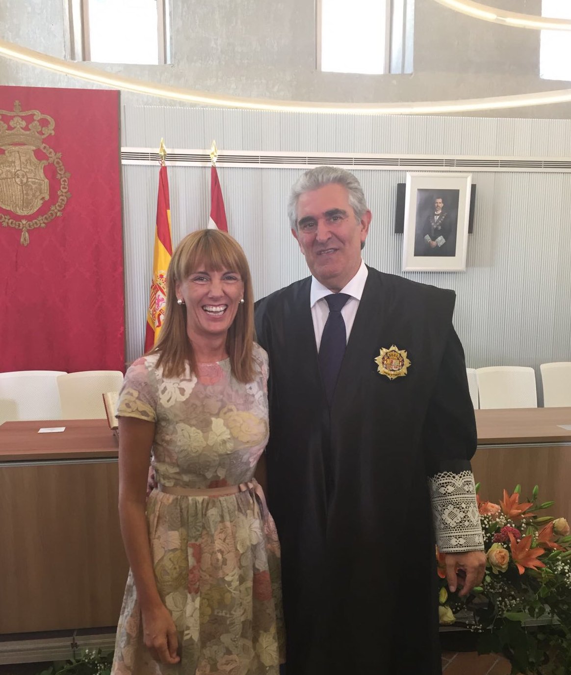 La Presidenta asiste a la toma de posesión de Javier Marca como Presidente del Tribunal Superior de Justicia de La Rioja