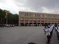 La Presidenta asiste al izado de bandera con motivo del Día de las Fuerzas Armadas