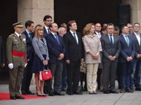 La Presidenta asiste al izado de bandera con motivo del Día de las Fuerzas Armadas