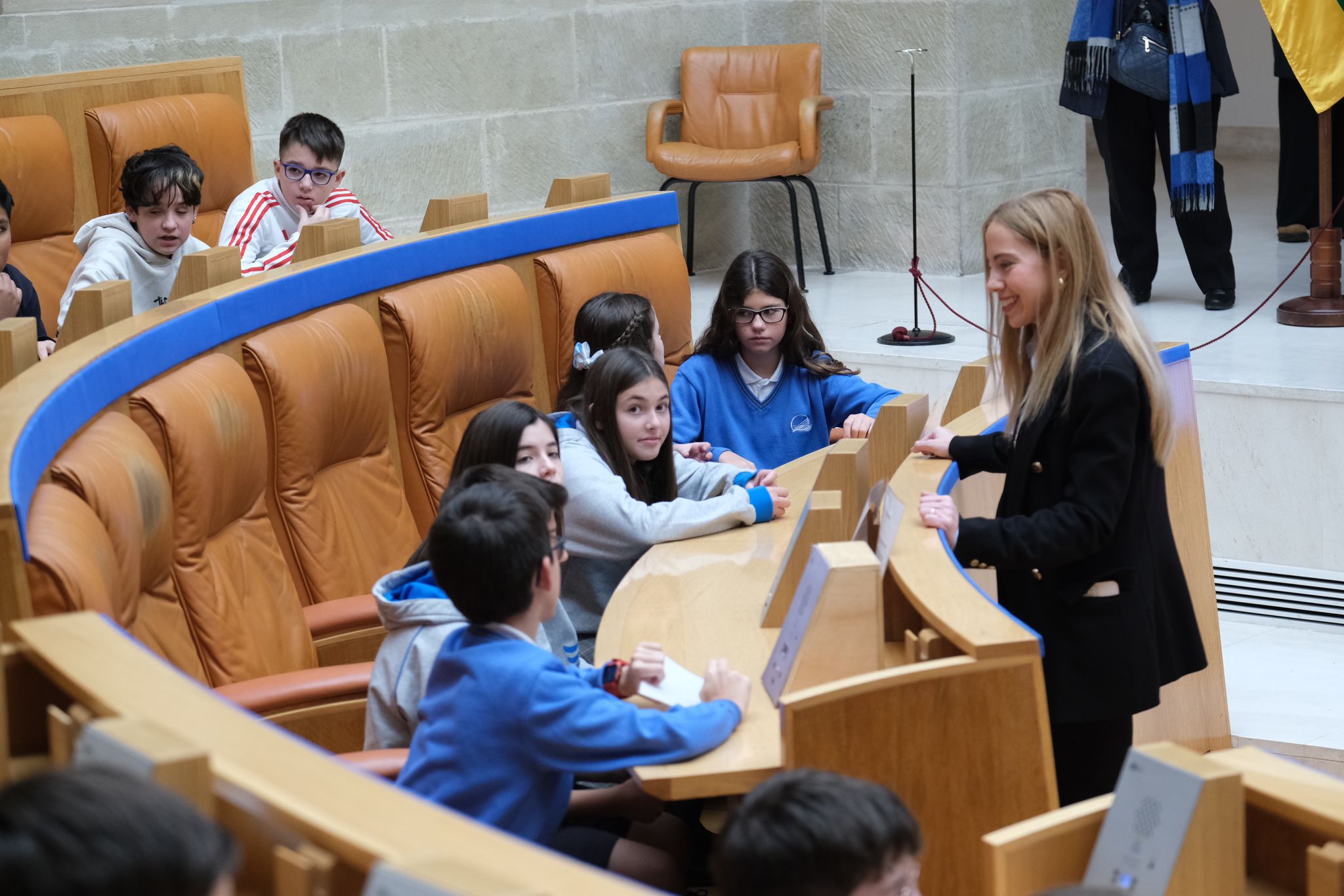 Acto de lectura de la Constitución Española por escolares de La Rioja