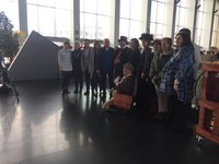 La Presidenta del Parlamento asiste a la inaguración de "Actual 2018. Escenario de Culturas Contemporáneas"