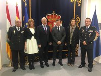 La Presidenta del Parlamento asiste a la toma de posesión del Jefe Superior del Cuerpo Nacional de Policía en La Rioja