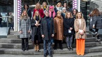 La presidenta del Parlamento de La Rioja asiste a la apertura de la muestra 'Mujeres Emprendedoras'