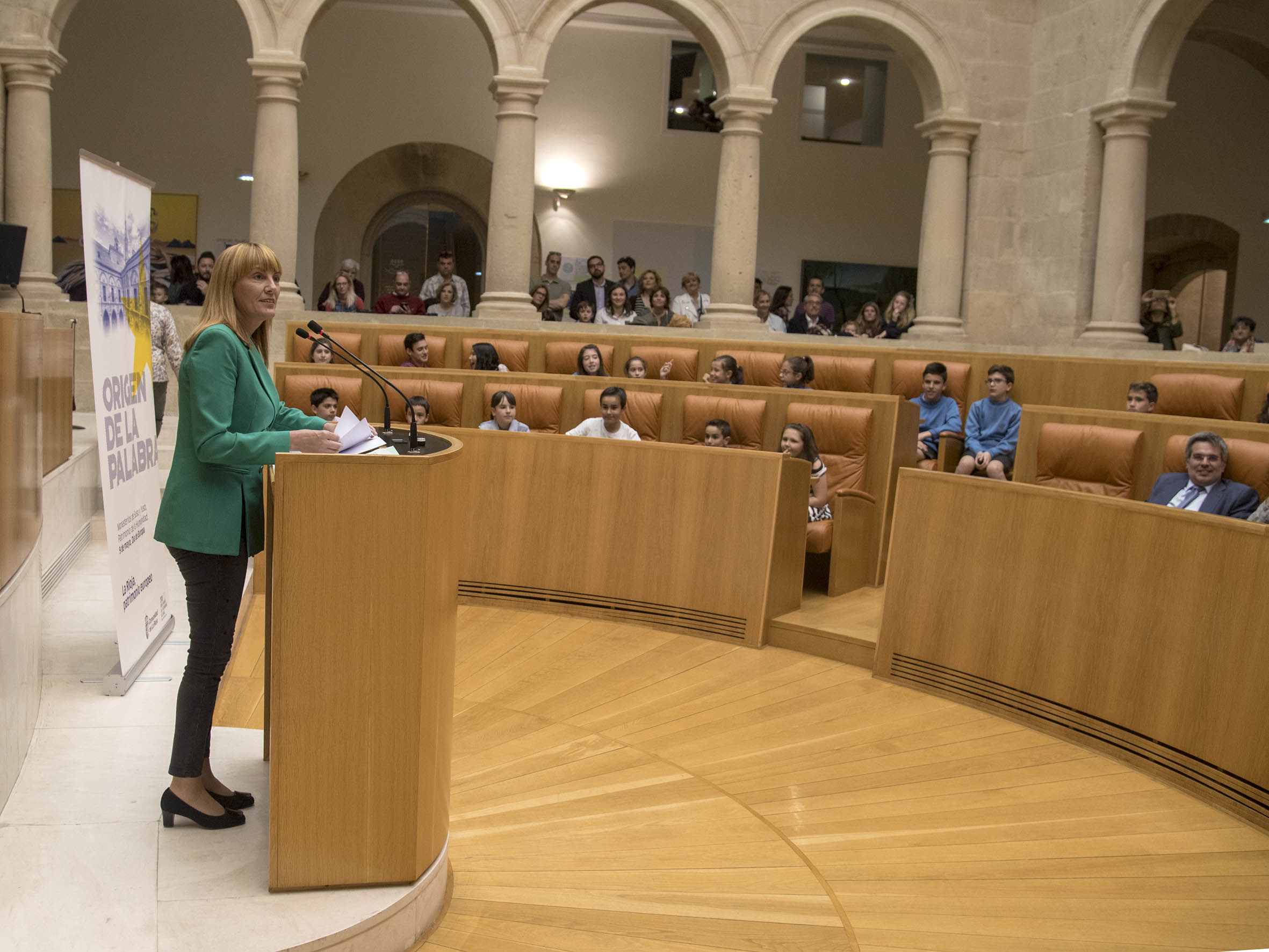La Presidenta durante su intervención en la entrega de premios