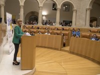 La Presidenta durante su intervención en la entrega de premios