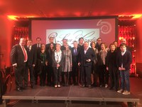 La Presidenta del Parlamento felicita a Bodegas Muga, Premio a la Empresa Familiar del Año 2017