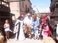 La Presidenta del Parlamento ha inaugurado el Mercado Medieval de Azofra