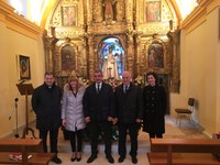 la Presidenta del Parlamento participa en la reapertura de la ermita Virgen de la Cuesta de Ribafrecha