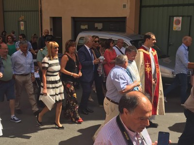 La Procesión ha transcurrido por las calles de la localidad.