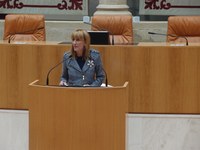 La Presidenta durante su intervención en el acto conmemorativo