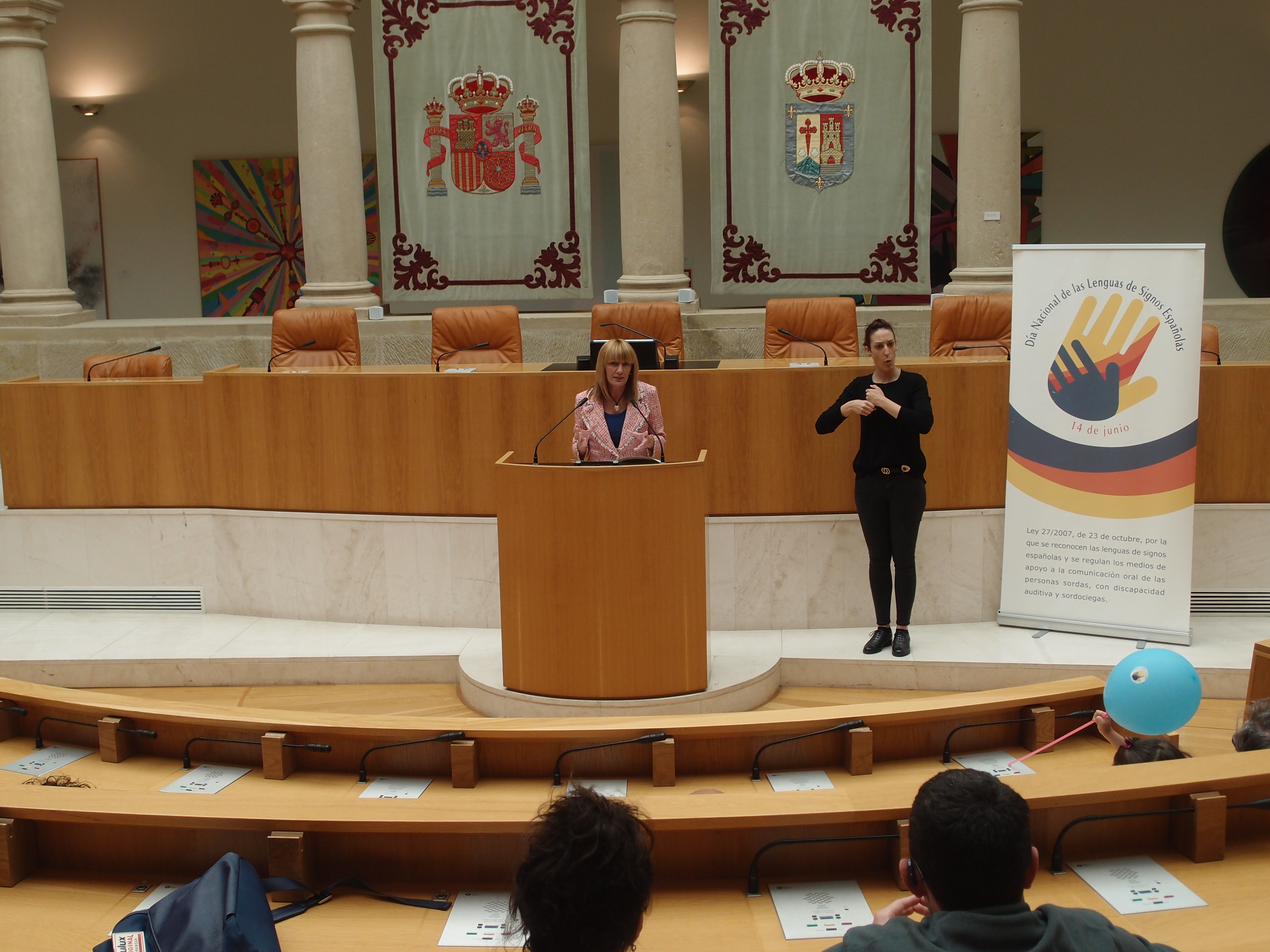 La Presidenta durante su intevención en el acto conmemorativo