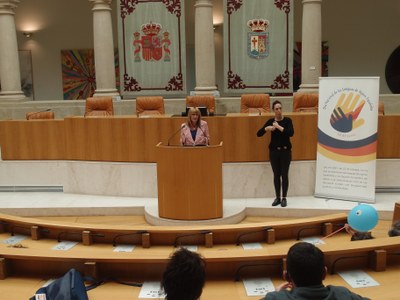 La Presidenta durante su intevención en el acto conmemorativo