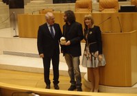 Josep Tornero recibe el Premio de Pintura Parlamento de La Rioja 2019