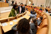 LECTURA DE LA CONSTITUCIÓN ESPAÑOLA POR ALUMNOS DE 6º DE PRIMARIA