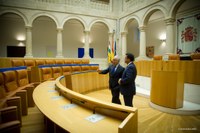 Visita del Presidente de la Asamblea de Extremadura