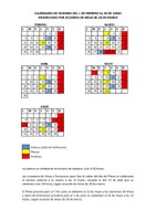 Calendario de sesiones modificado por la Mesa de la Cámara en su reunión de 28 de marzo de 2018