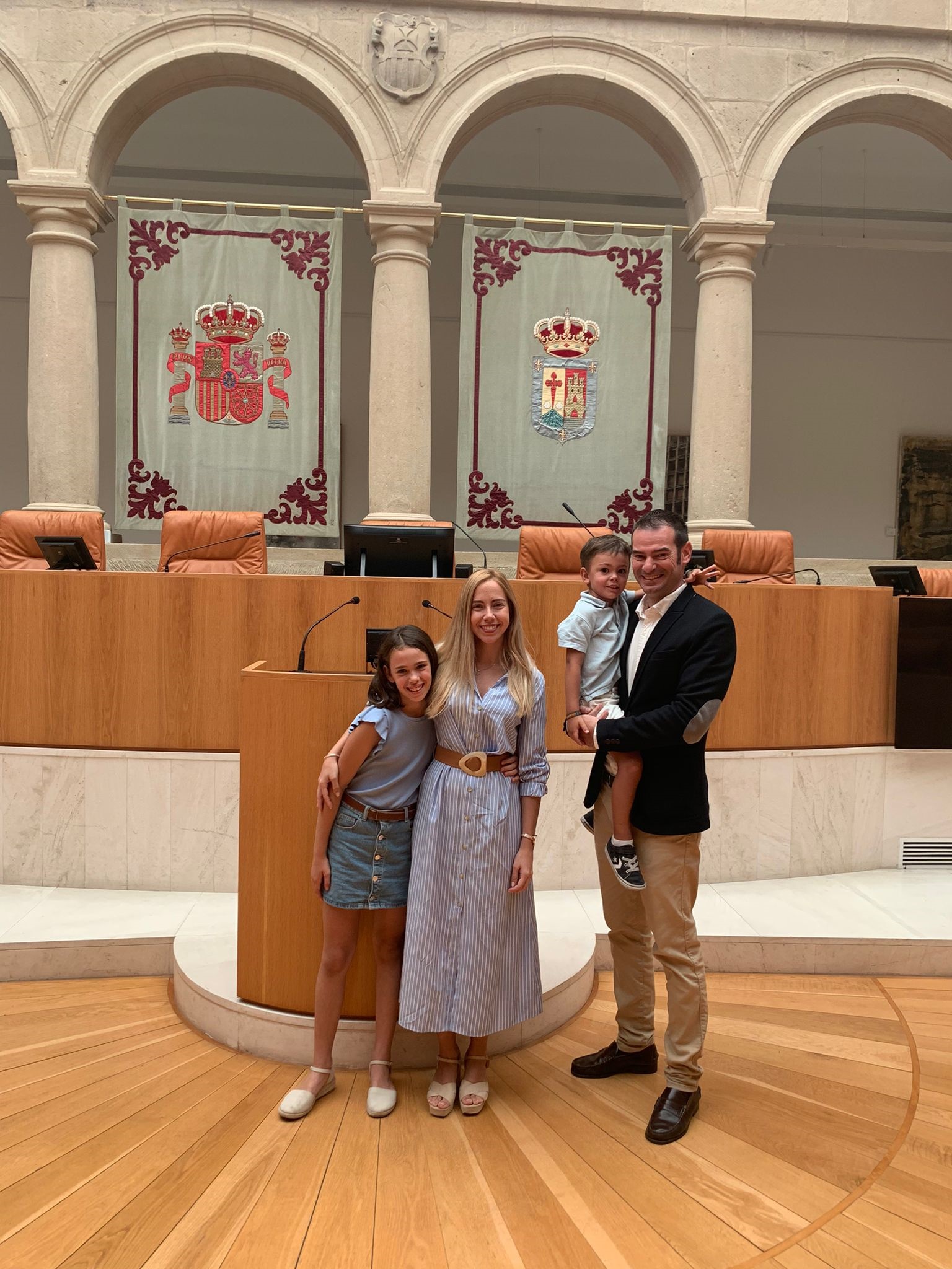 Recepción a la familia Ramos