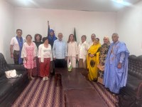 El presidente del Consejo Nacional Saharaui recibe a los miembros de la Ponencia Paz y Libertad en el Sáhara Occidental