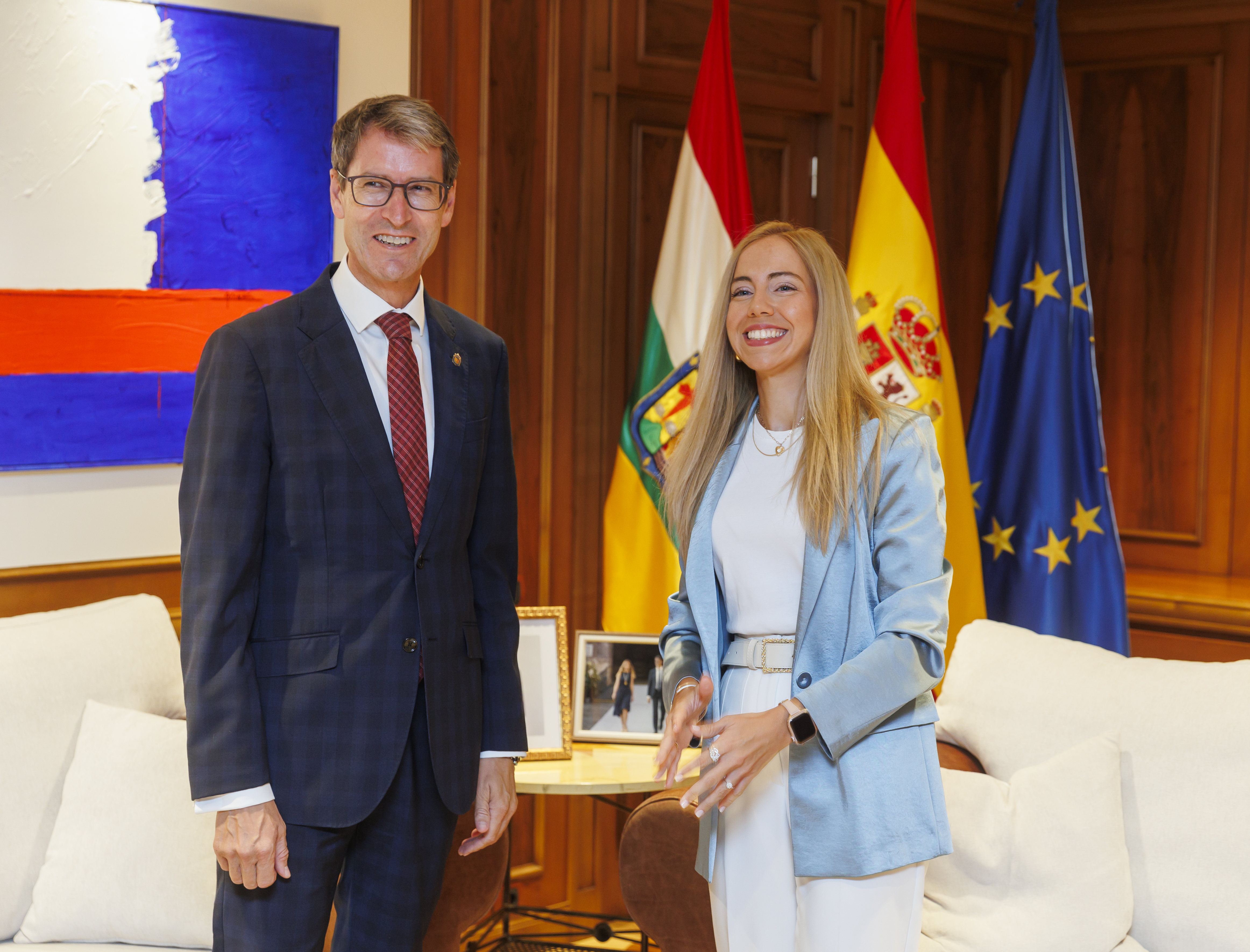 Reunión institucional con el presidente del Gobierno de La Rioja