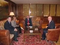 El Presidente del Parlamento de La Rioja ha recibido al Presidente del Consejo Escolar