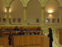El Presidente del Parlamento de La Rioja inicia la lectura de la Declaración de Derechos Humanos en su 60º aniversario