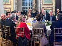 Fernández Cornago asiste en Madrid a la intervención del presidente del Gobierno de La Rioja en Fórum Europa