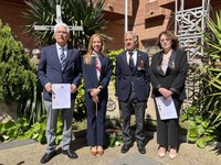 Fernández Cornago asiste al homenaje de la Real Hermandad de Veteranos de las Fuerzas Armadas y la Guardia Civil