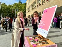 Fernández Cornago ha participado en el acto organizado por la AECC-Rioja en el marco de la semana del Día del Cáncer de Mama