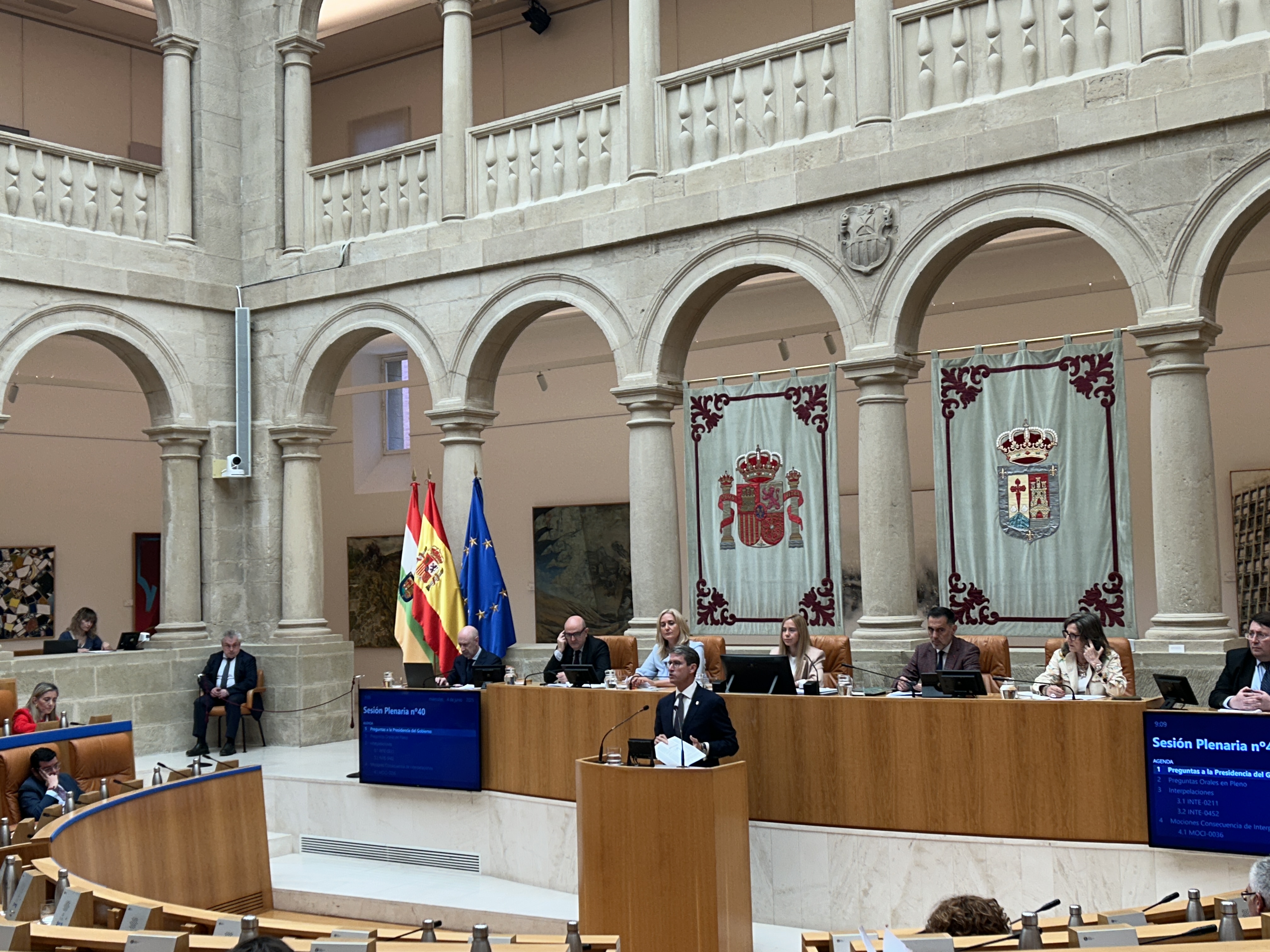 Intervención del presidente del Gobierno regional ante el Pleno