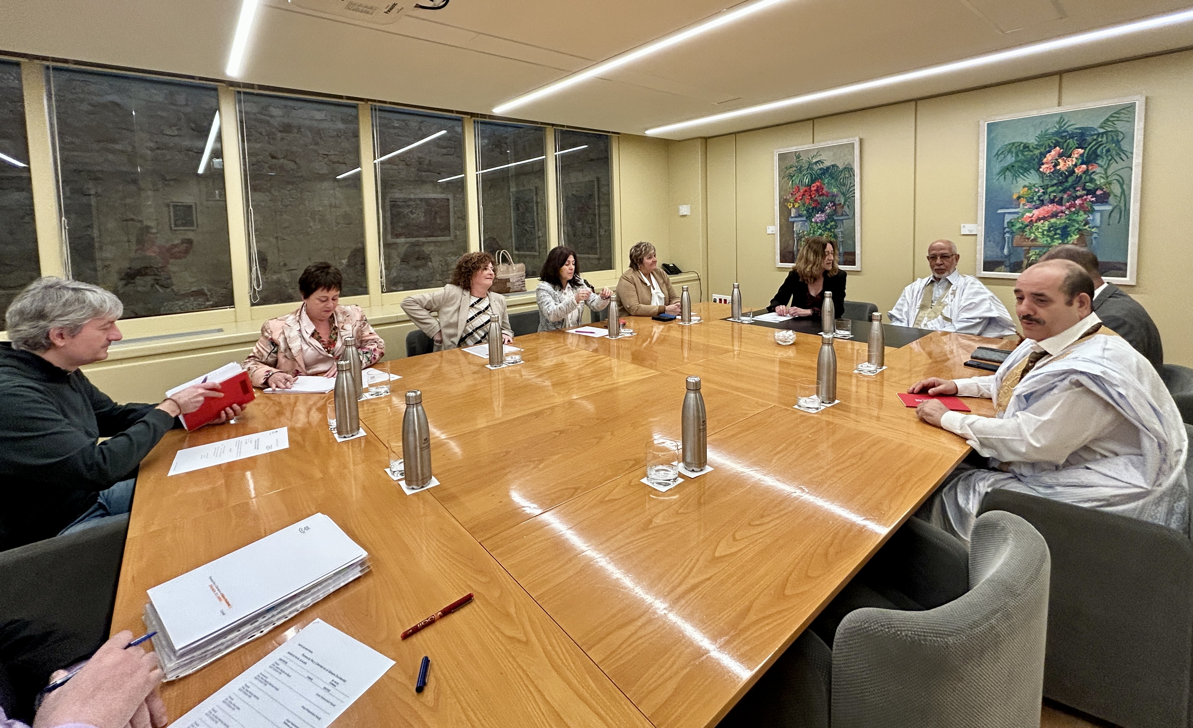 Recepción al presidente del Consejo Nacional Saharaui