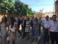 La Presidenta acompaña a los vecinos de Huércanos durante los actos centrales de las Fiestas en honor a San Pantaleón