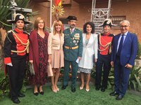 La Presidenta del Parlamento acompaña a la Guardia Civil en la festividad del Pilar