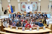 Lectura de la Constitución Española por escolares riojanos