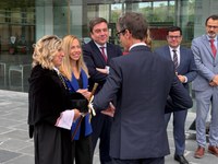 La presidenta del Parlamento asiste a la apertura del curso académico de la UR 2026/2027