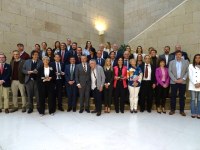 La presidenta del Parlamento asiste a la entrega de la Estrella de Europa 2025 a las ciudades hermanadas con Logroño
