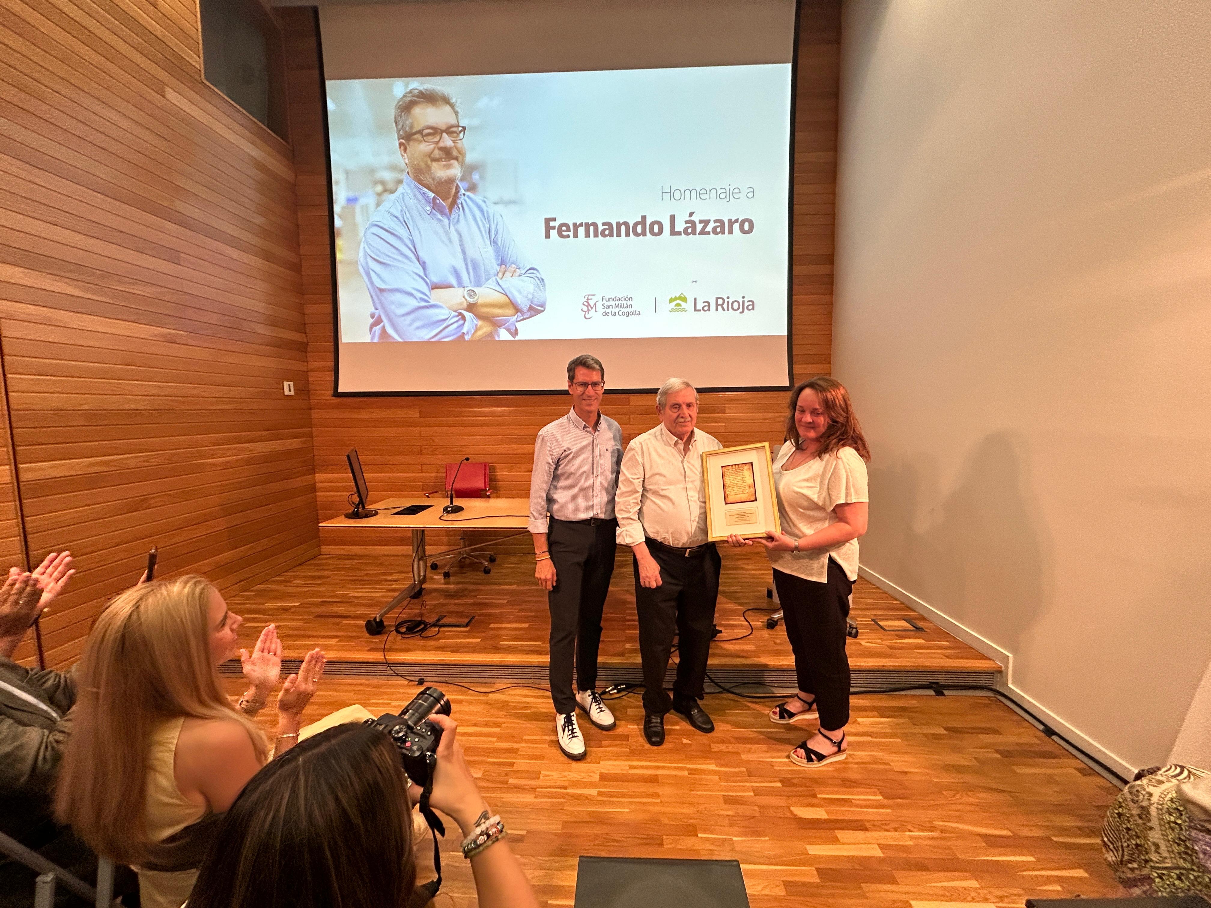 Homenaje al periodista Fernando Lázaro, recientemente fallecido