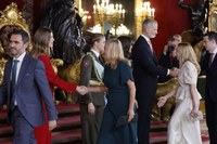 Fernández Cornago, en la recepción en el Palacio Real con motivo del Día de la Fiesta Nacional 
