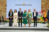 La presidenta del Parlamento participa en San Millán en el acto institucional del Día de La Rioja