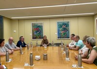 La presidenta del Parlamento recibe a la nueva Comisión Ejecutiva Regional de UGT La Rioja