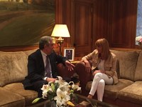 La Presidenta del Parlamento recibe al Presidente del Tribunal Superior de Justicia de La Rioja